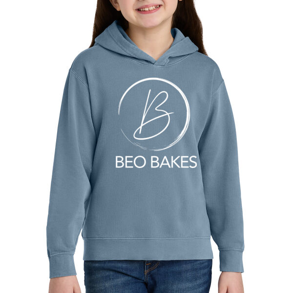 Comfort Colors - Youth Lightweight Hooded Sweatshirt - Printed Logo Thumbnail