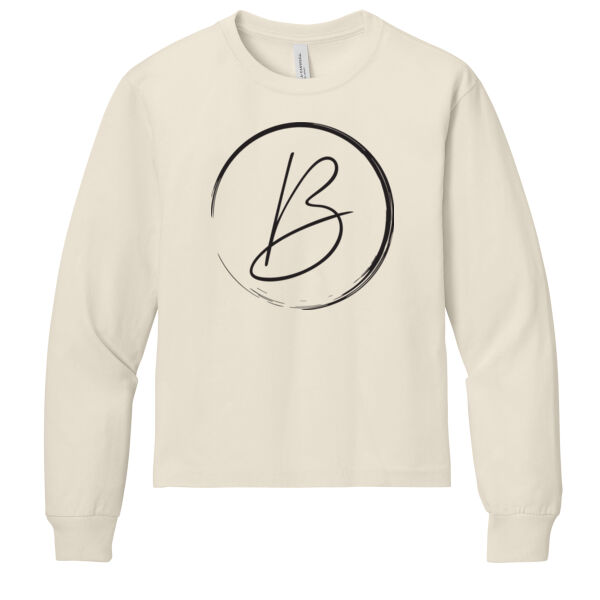 BELLA+CANVAS - Youth 6-Ounce Heavyweight Long Sleeve Tee - Printed Logos Thumbnail