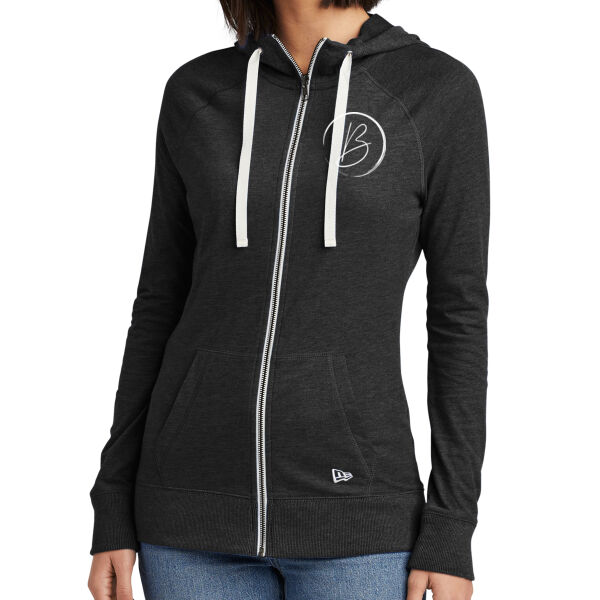 New Era - Women's Sueded Cotton Blend Full-Zip Hoodie - Embroidered Logos Thumbnail