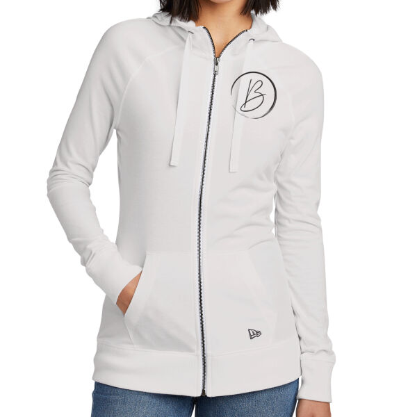 New Era - Women's Sueded Cotton Blend Full-Zip Hoodie - Embroidered Logos Thumbnail