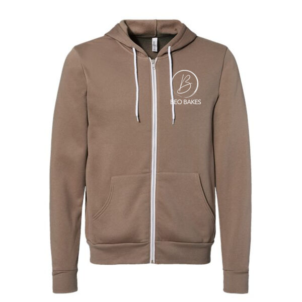 BELLA+CANVAS - Unisex Sponge Fleece Full-Zip Hoodie Sweatshirt - Embroidered Logo Thumbnail
