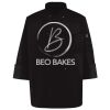 Ten Pearl Button Black Chef Coat Thumbnail